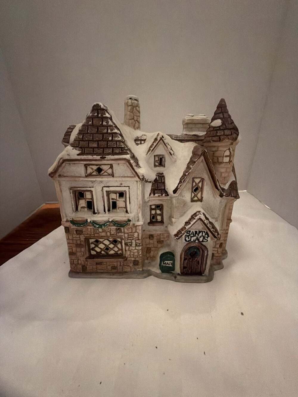 Santa Claus Village Ceramic Christmas House Holiday Decor